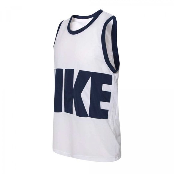 New NIKE Dri-Fit Basketball Jersey Tank Top BIG NIKE LOGO DA1041-100 - Picture 6 of 7